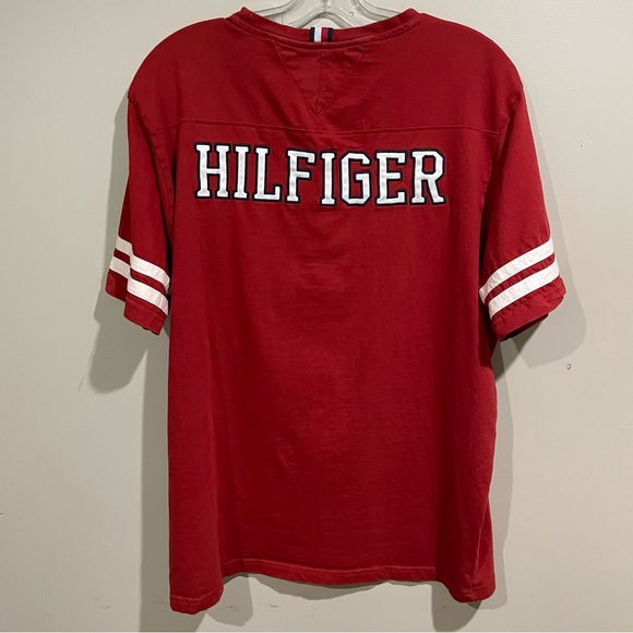 TOMMY HILFIGER RED T-SHIRT SIZE- XXL - Picture 3 of 8